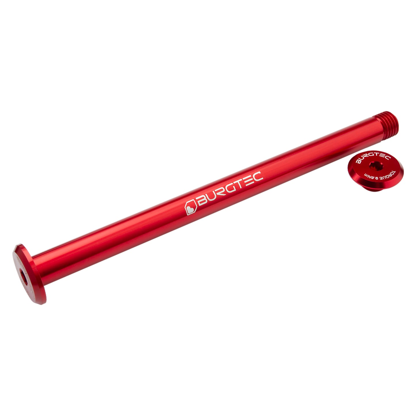 Burgtec Evil Rear Axle-170mm-Race Red-BRINK