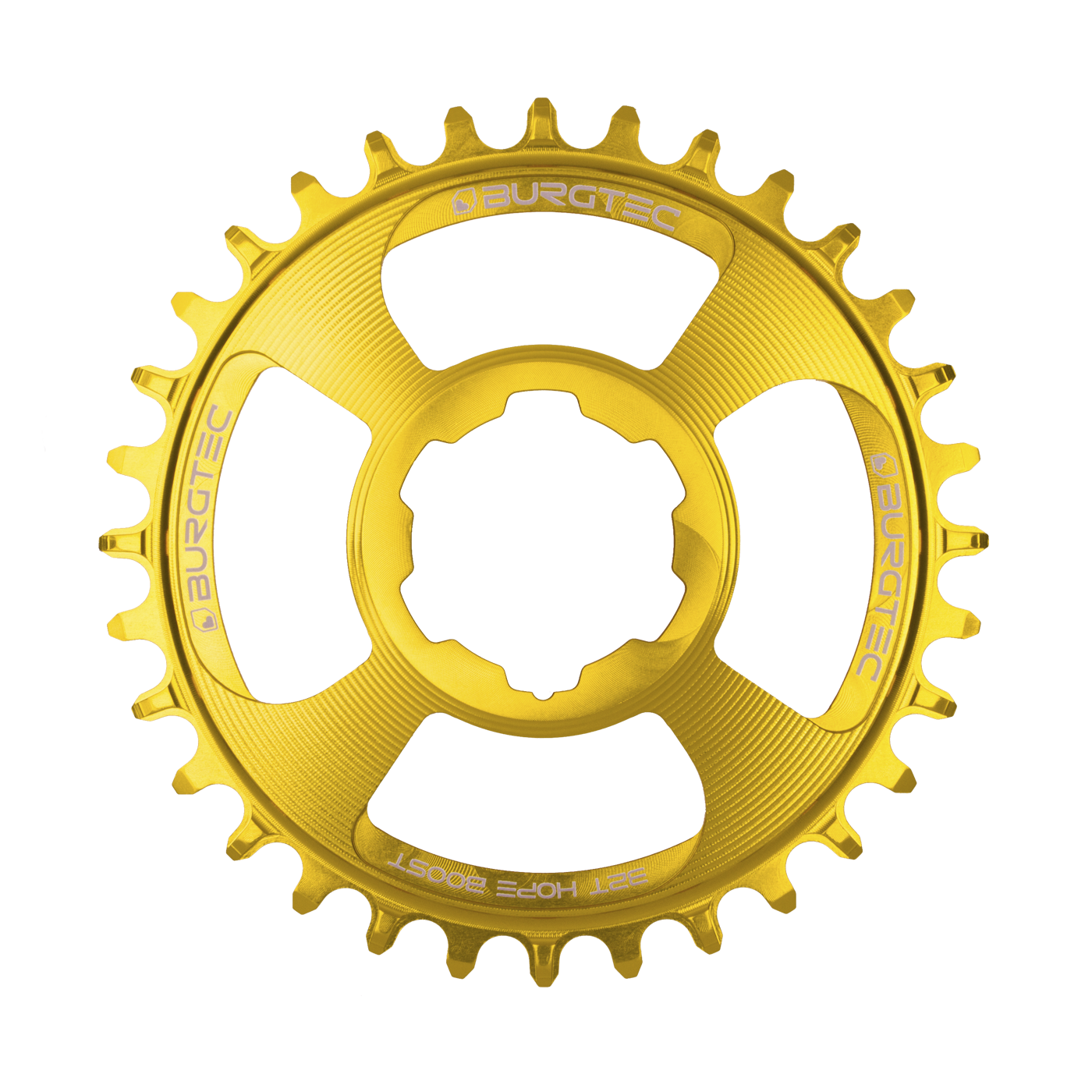 Burgtec Hope Thick Thin Chainring-28T-Bullion Gold-Boost-BRINK