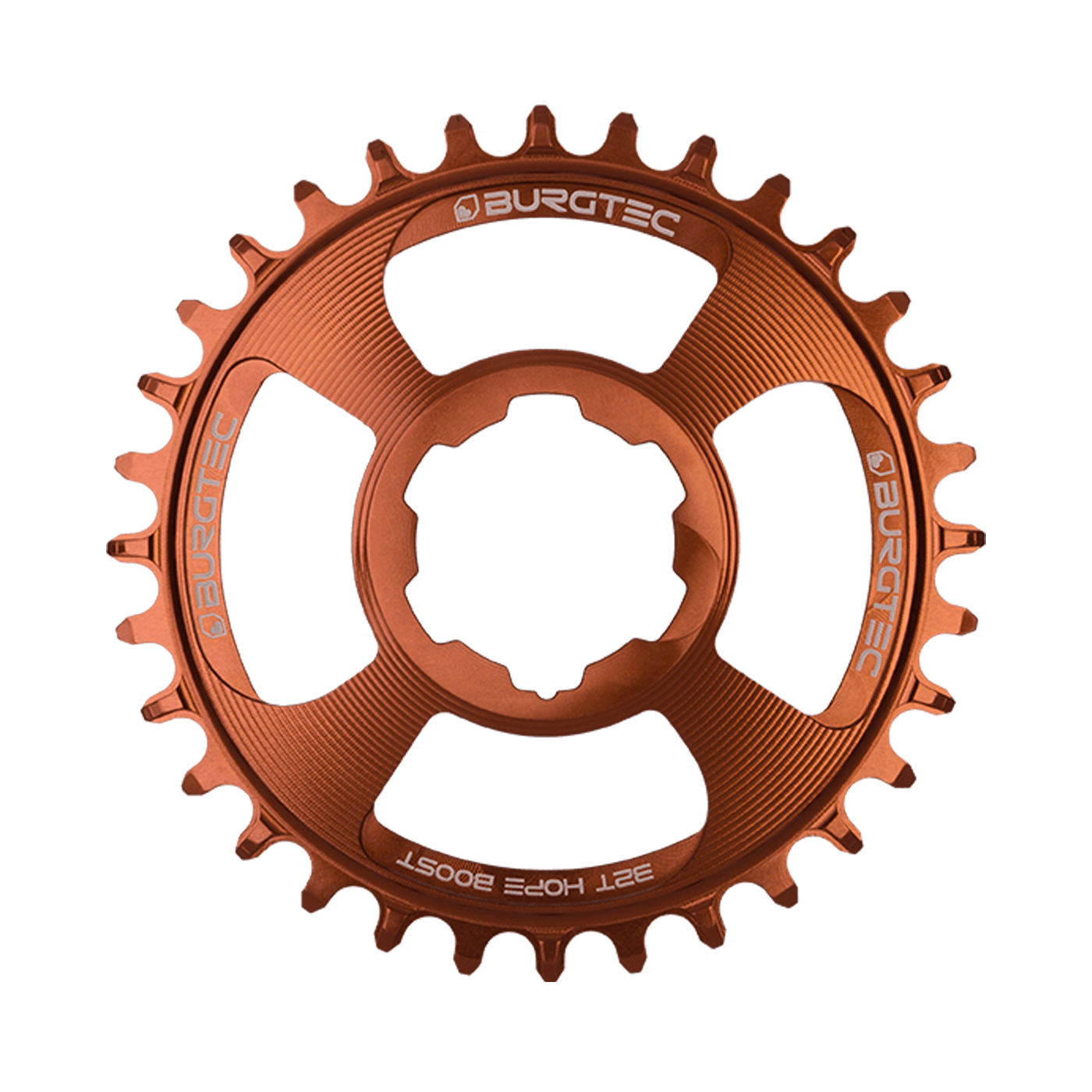 Burgtec Hope Thick Thin Chainring-28T-Kash Bronze-Boost-BRINK