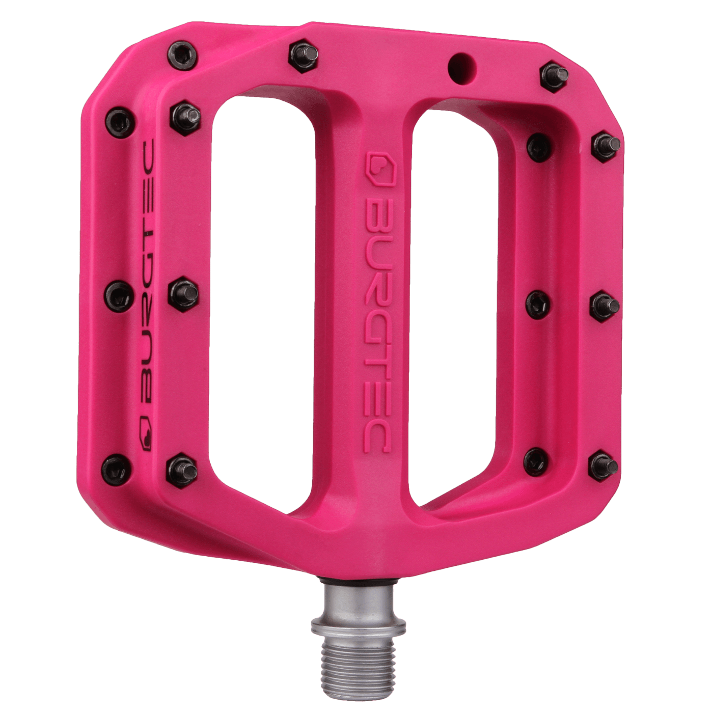 Burgtec MK4 Composite Pedals-Toxic Barbie Pink-BRINK
