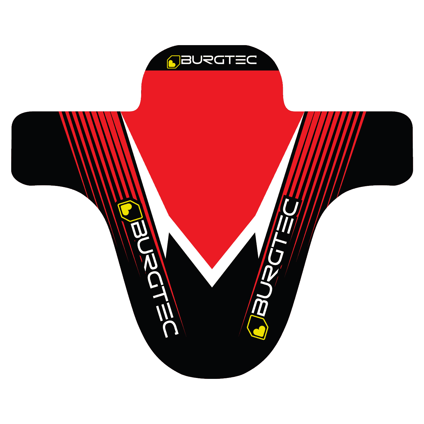 Burgtec Moto Mudguard-Red-BRINK