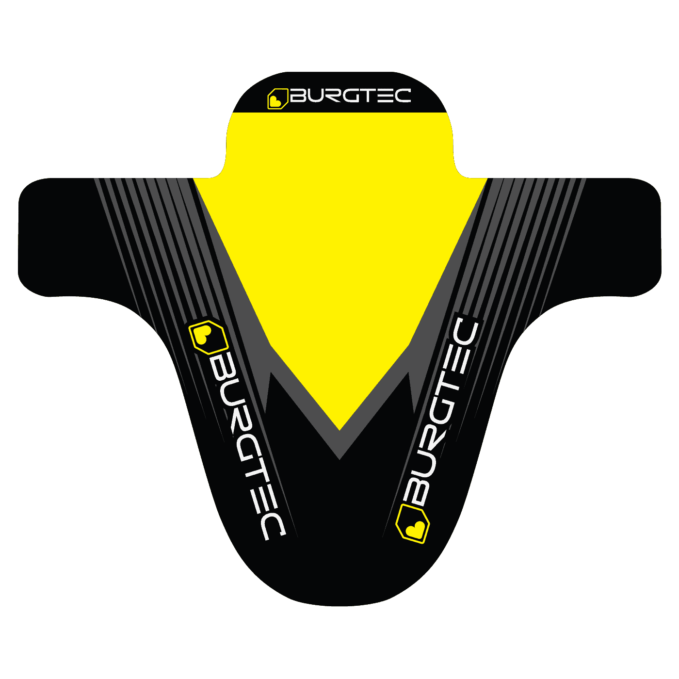 Burgtec Moto Mudguard-Yellow-BRINK