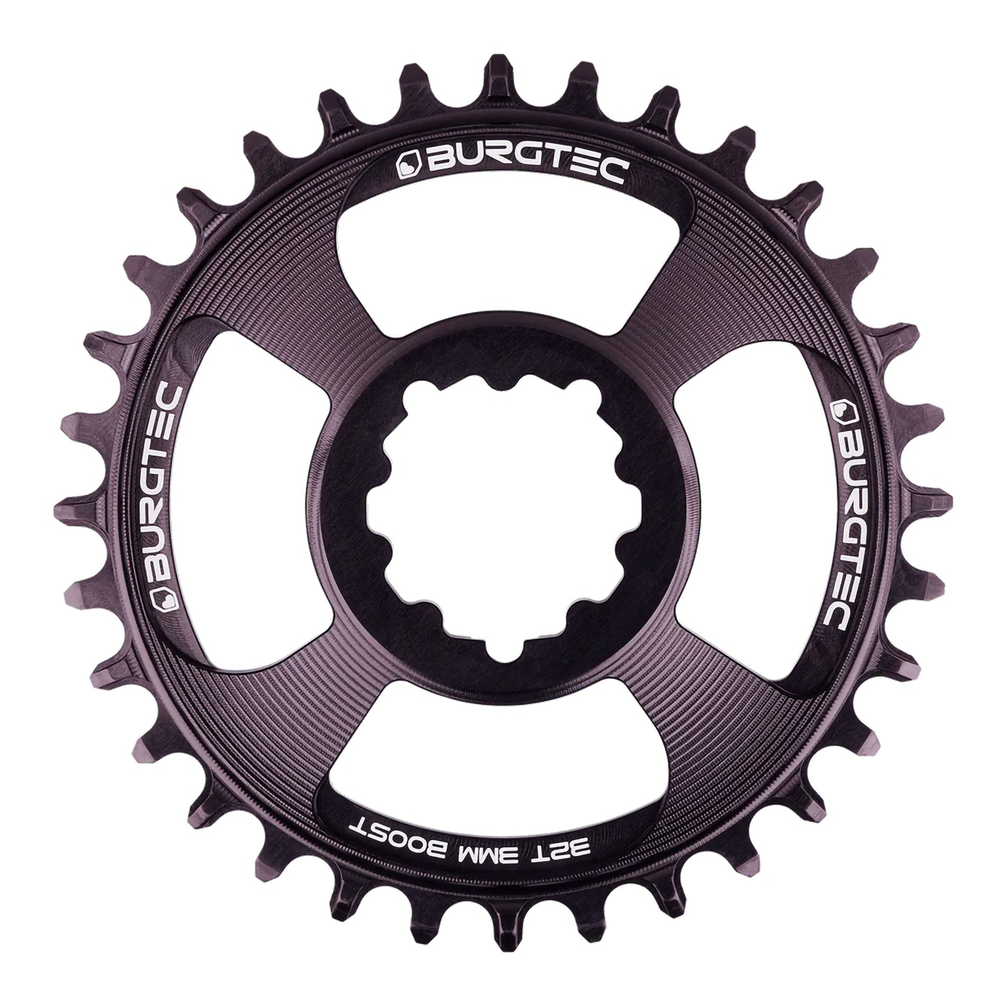 Burgtec SRAM Thick Thin Chainring LTD-30T-Black Sapphire-3mm Boost-BRINK