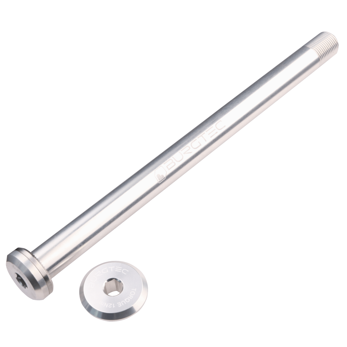 Burgtec Santa Cruz Rear Axle-168.5mm-Rhodium Silver-BRINK