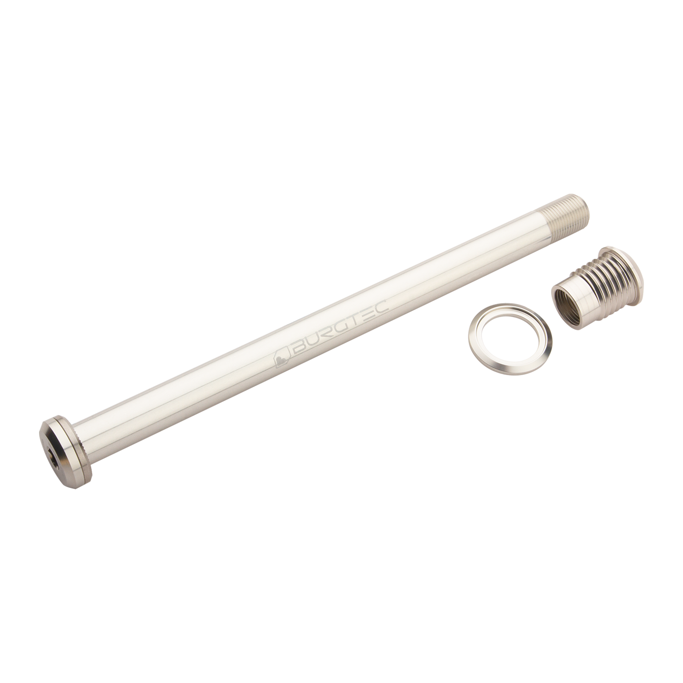 Burgtec Santa Cruz Rear Axle-173.7mm-Rhodium Silver-BRINK