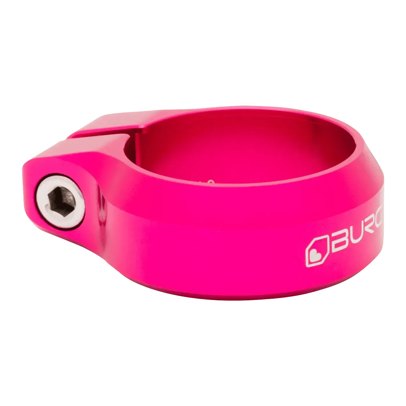 Burgtec Seat Clamp-34.9mm-Toxic Barbie Pink-BRINK