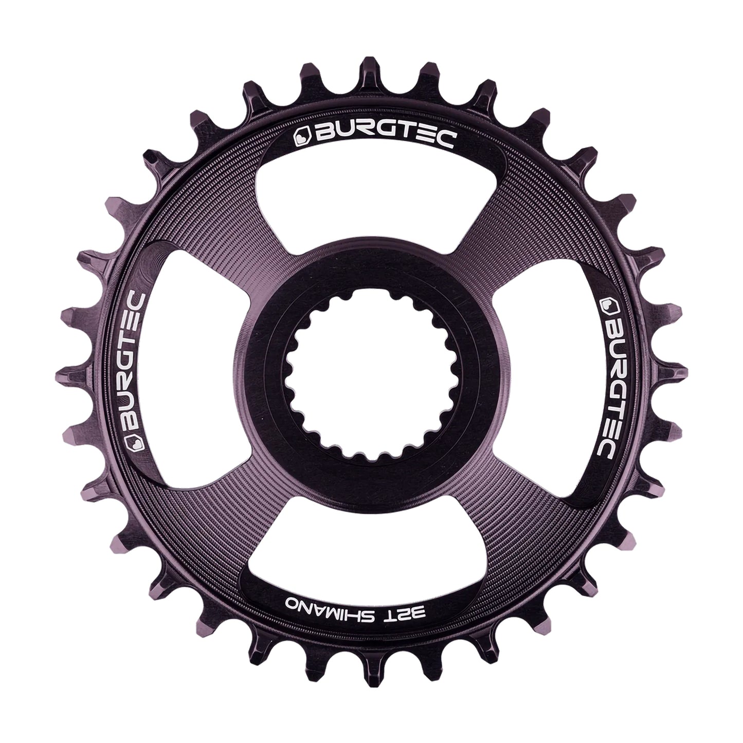 Burgtec Shimano Direct Mount Thick Thin Chainring LTD-30T-Black Sapphire-BRINK