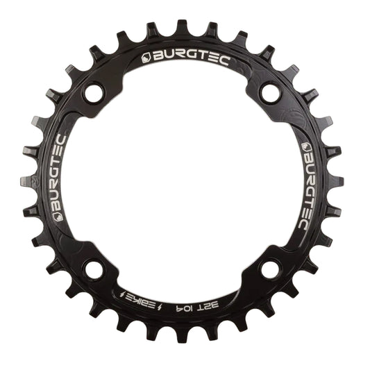 Burgtec Shimano E-Bike Steel Thick Thin Chainring-34T-Burgtec Black-BRINK