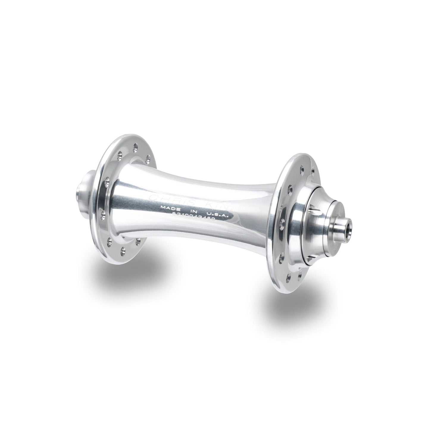 Chris King Road R45 Front Hub | Ceramic Bearings-100mm QR-28h-Silver-BRINK
