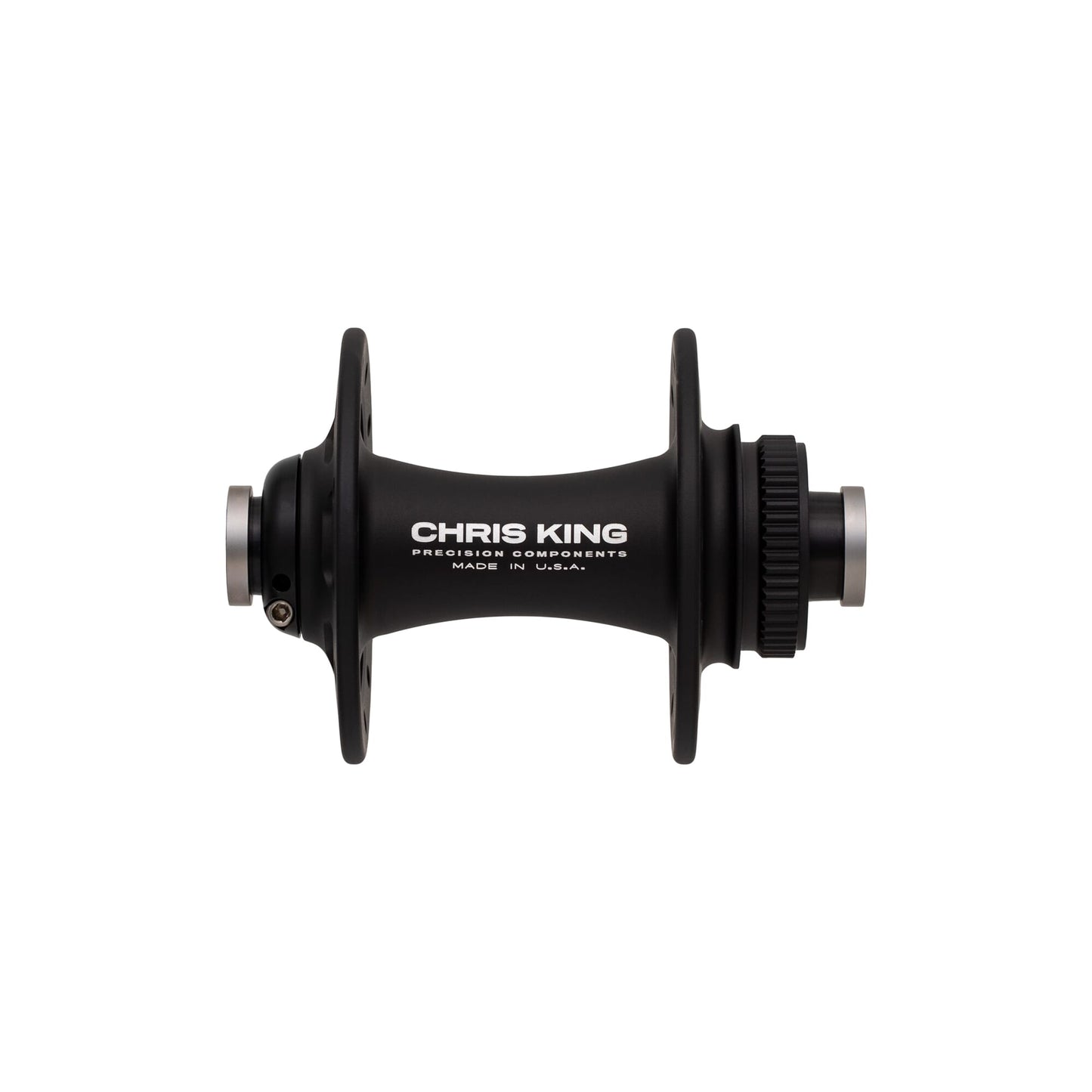 Chris King Road R45D Front Hub | Centre Lock | Ceramic Bearings-100 x 12mm-24h-Matte Black-BRINK