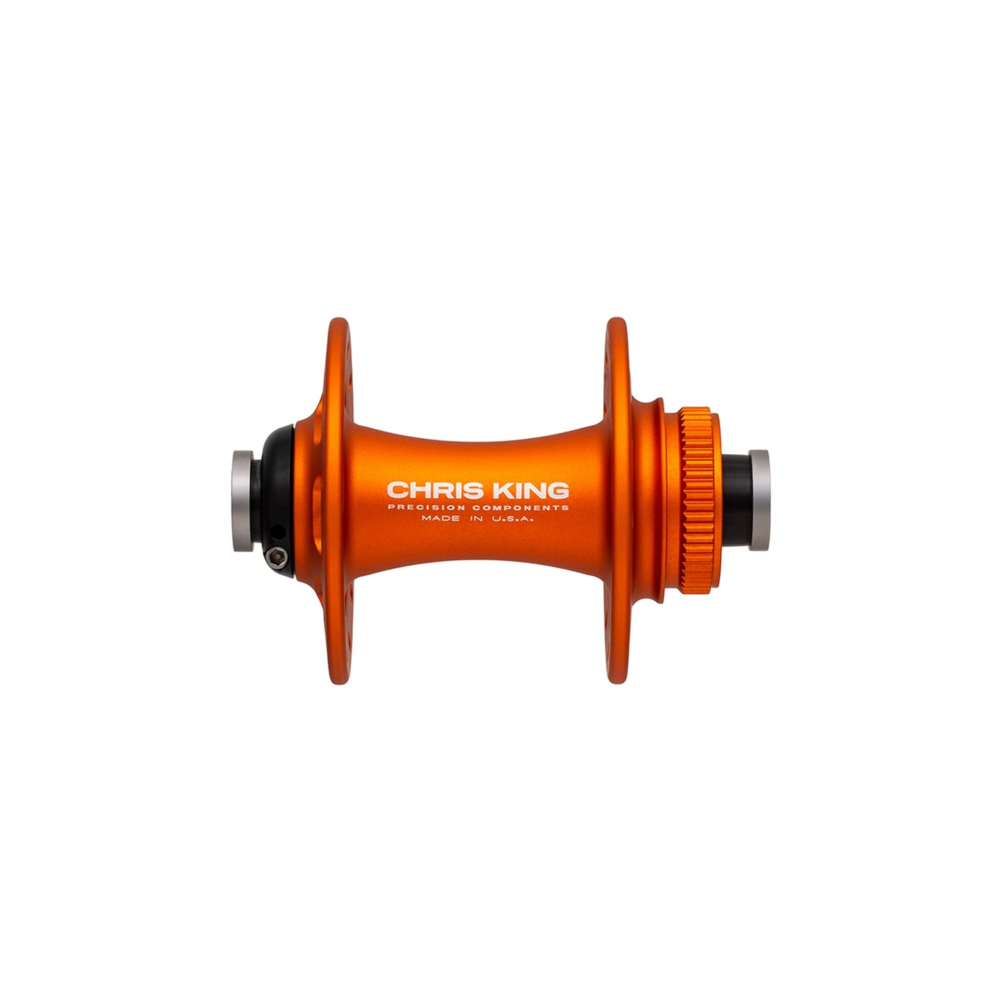 Chris King Road R45D Front Hub | Centre Lock | Ceramic Bearings-100 x 12mm-24h-Matte Mango-BRINK