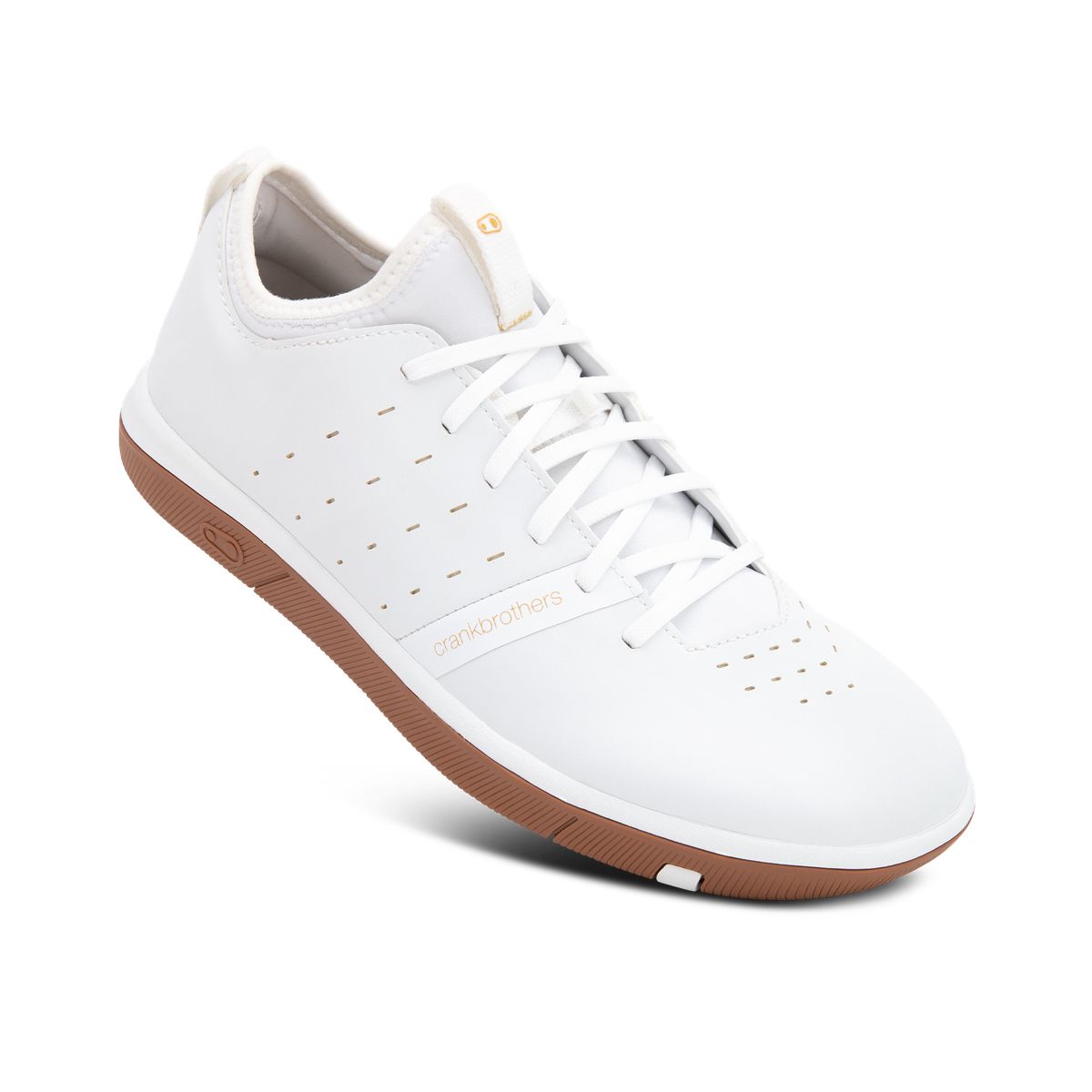 Crankbrothers Stamp Street Fabio Shoes-4-White / Gold-BRINK
