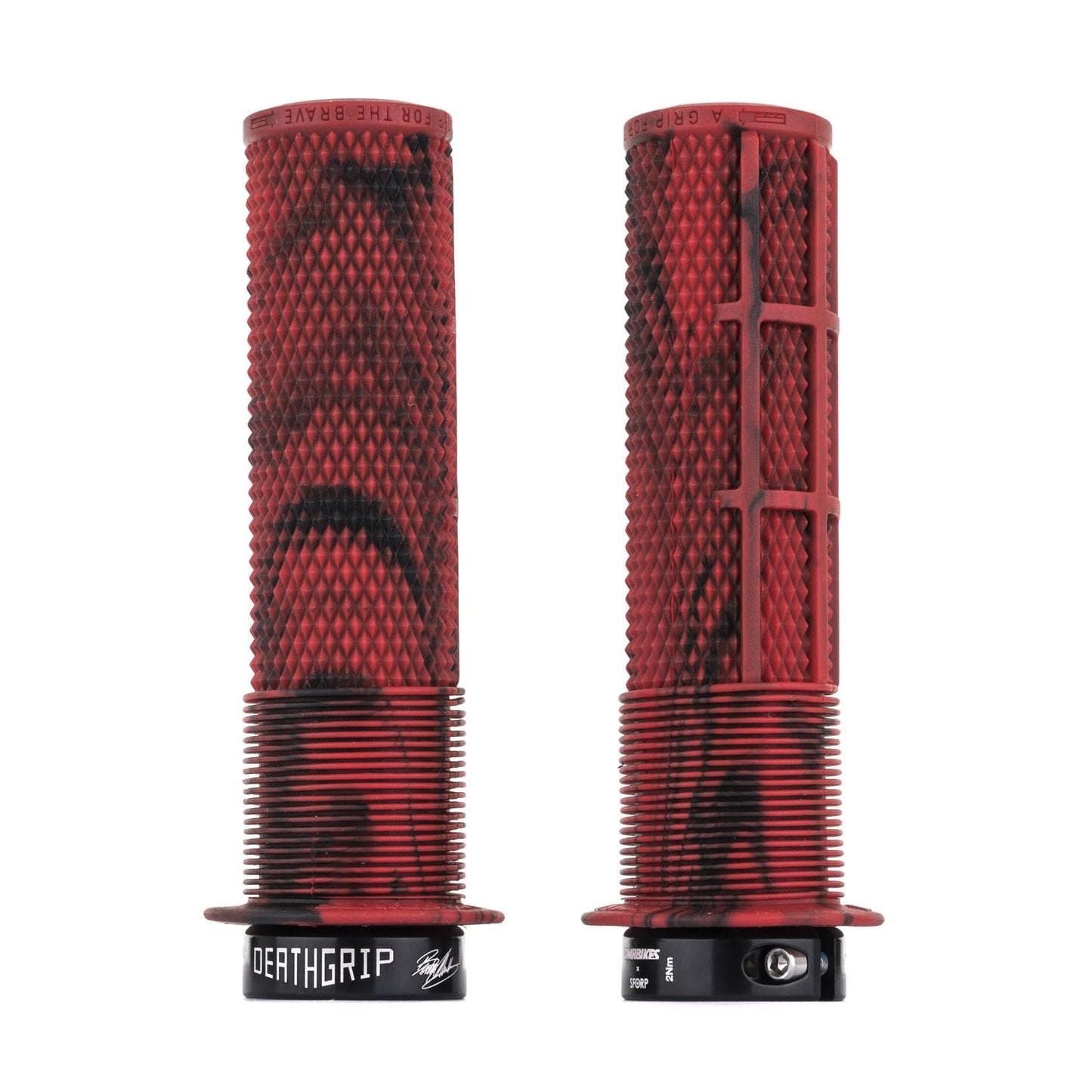DMR DeathGrip Flange-Thick-Marble Red-BRINK