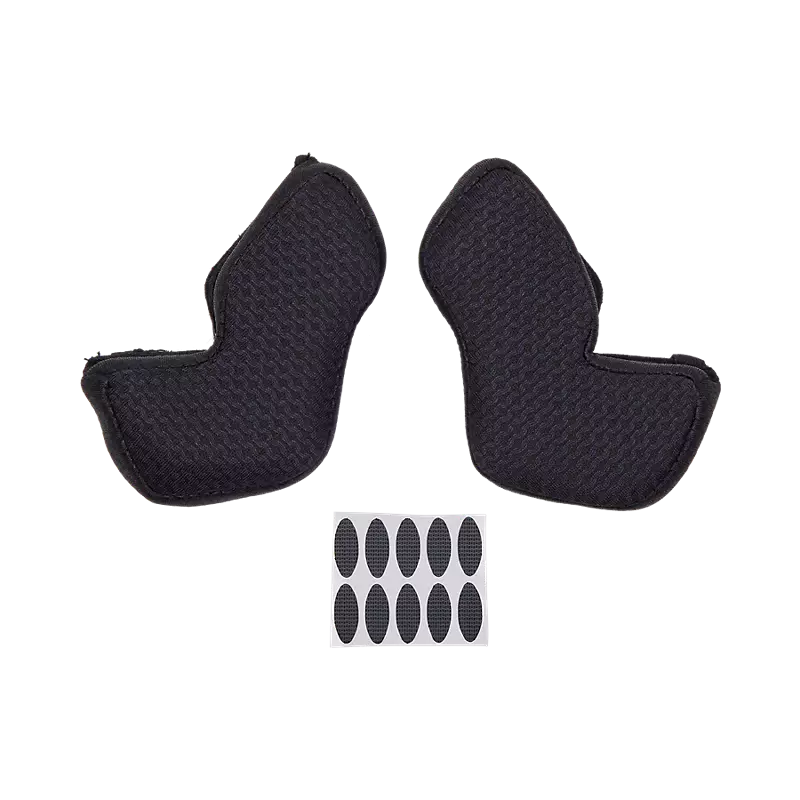 Fox Head 23 Dropframe Pro Cheekpads-Thick / S-Black-BRINK
