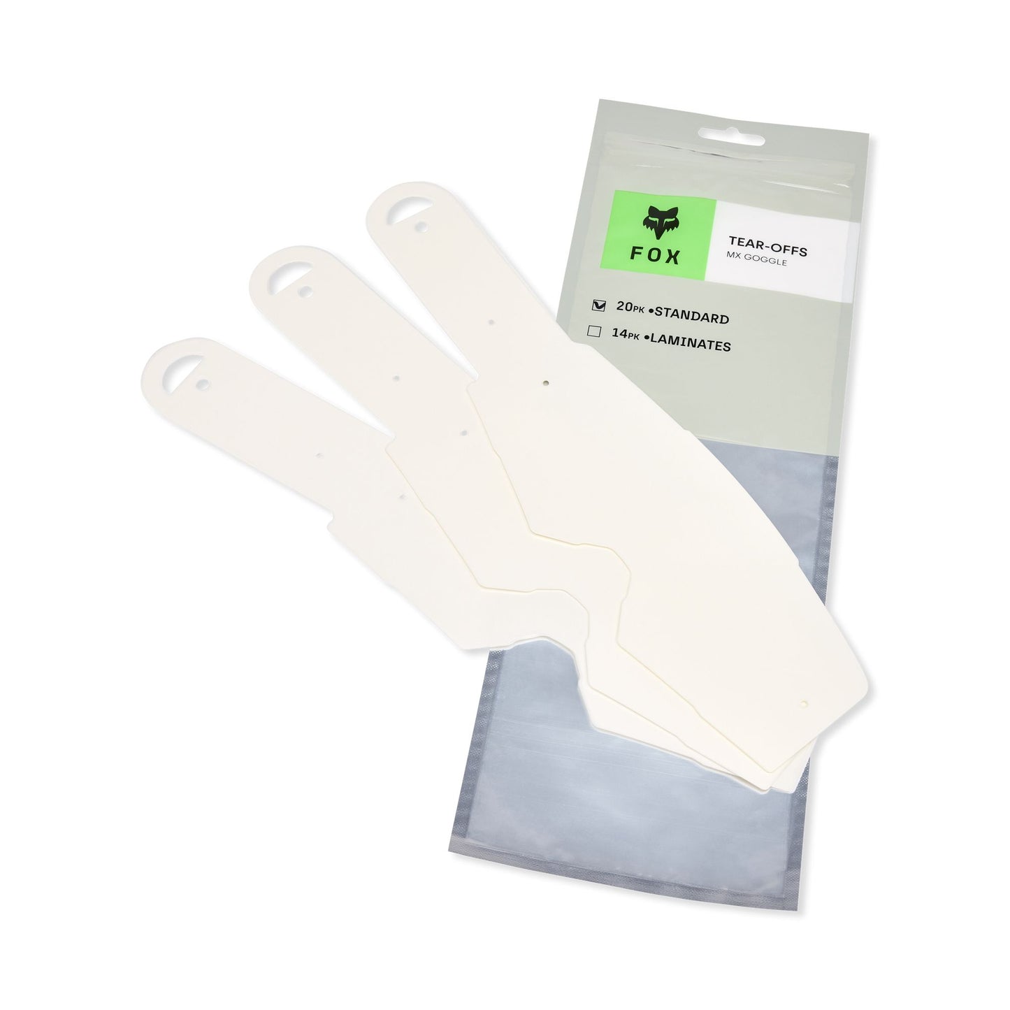 Fox Head Airspace & Main Standard Tear Off 20 Pack 2026-One Size-Clear-BRINK