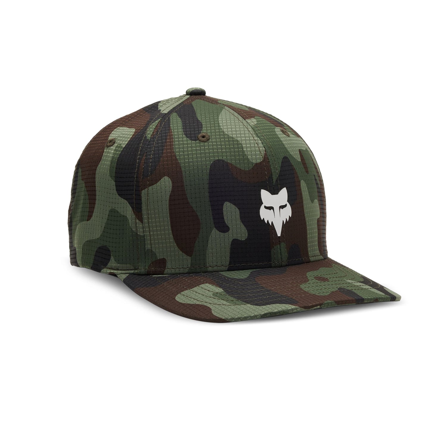 Fox Head Camo Tech Flexfit Hat-S / M-Green Camo-BRINK