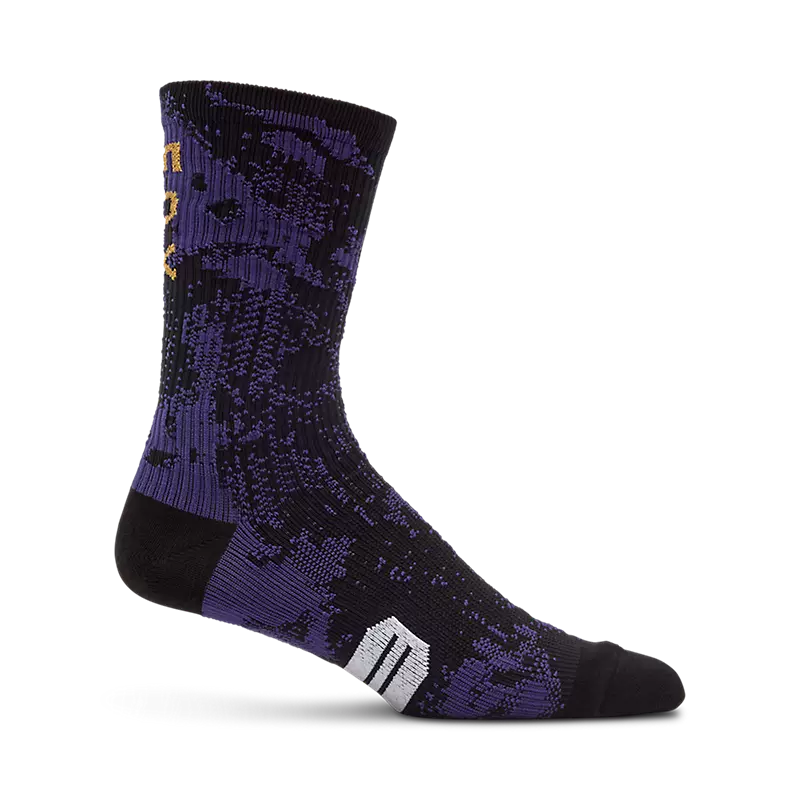 Fox Head Fox Head 8" Ranger Sock Goldstone LE 2025-XS/S-Purple-BRINK