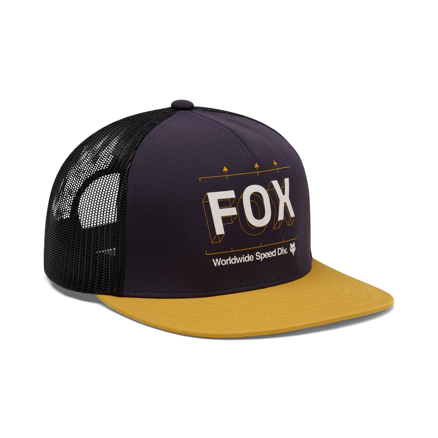 Fox Head IMAGE Print Snapback Trucker Hat 2026-One Size-Plum Perfect-BRINK