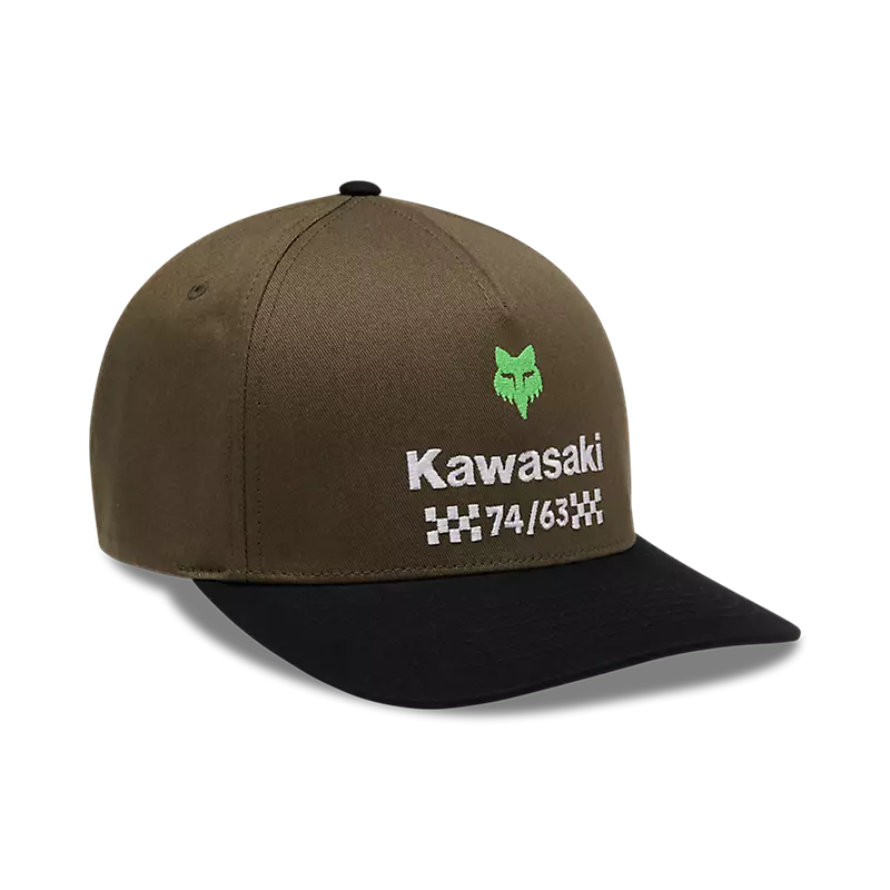 Fox Head Kawi Flexfit Hat-S / M-Olive Green-BRINK