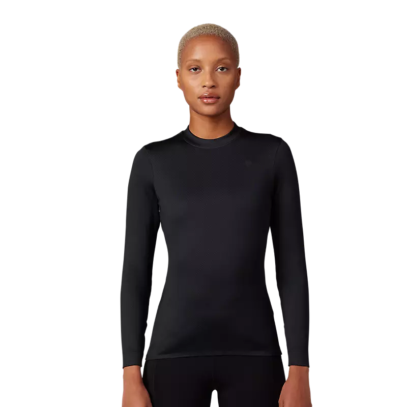 Fox Head Womens Tecbase Fire LS Shirt-XS-Black-BRINK