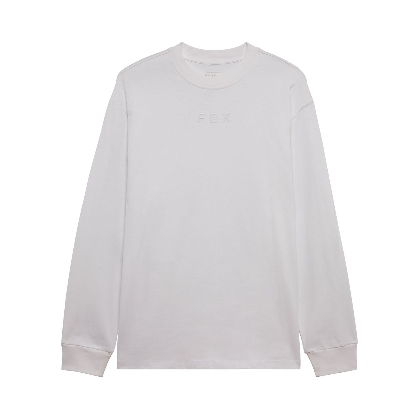 Fox Head Wordmark Oversized Long Sleeve Tee 2026-S-Optic White-BRINK