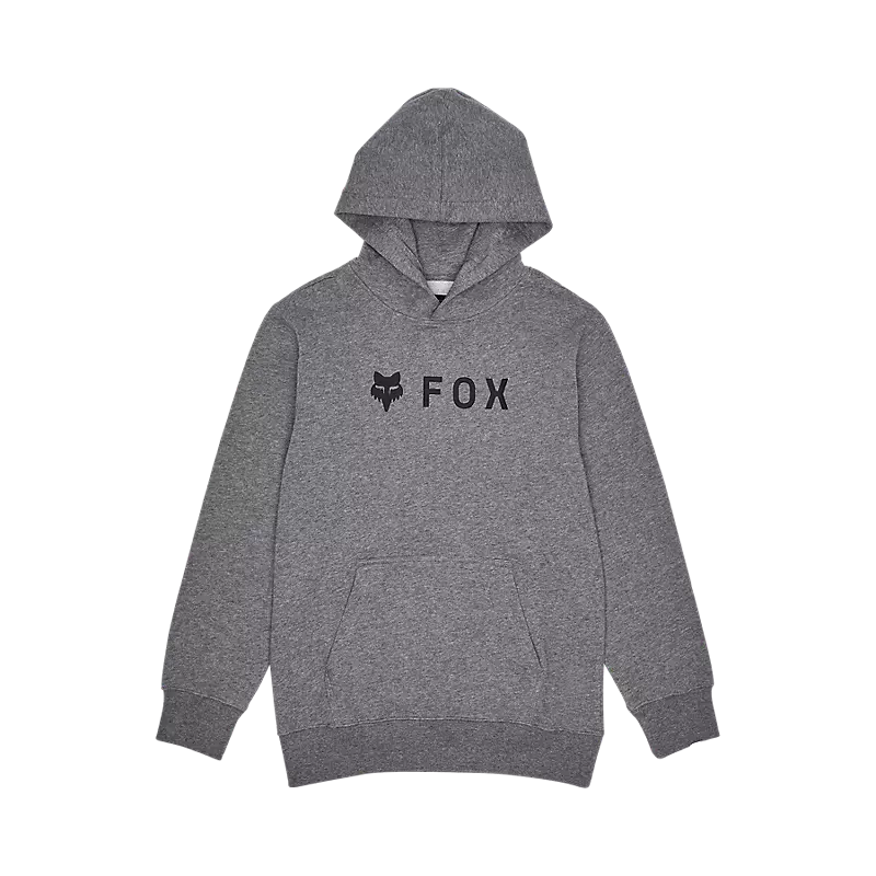 Fox Head Youth Absolute Fleece Pullover-YS-Heather Graphite-BRINK