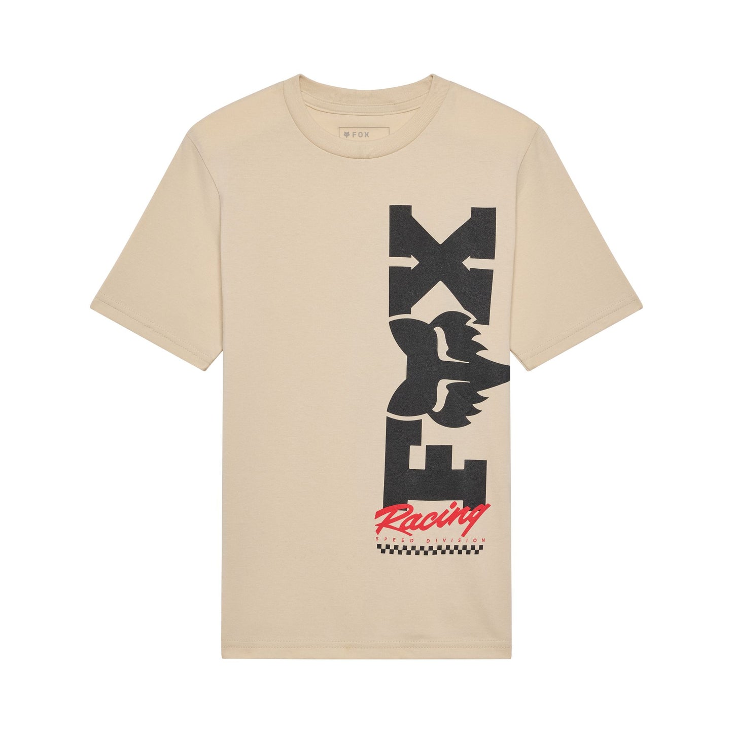 Fox Head Youth Checker Tee 2026-YS-Tan-BRINK
