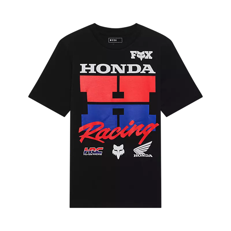 Fox Head Youth Honda Tee-YS-Ultra Black-BRINK