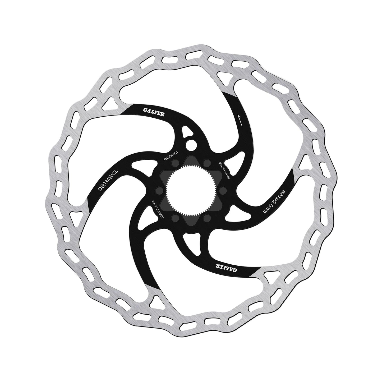 Galfer Wave MTB Rotor-Centre Lock-160 x 1.8mm-BRINK