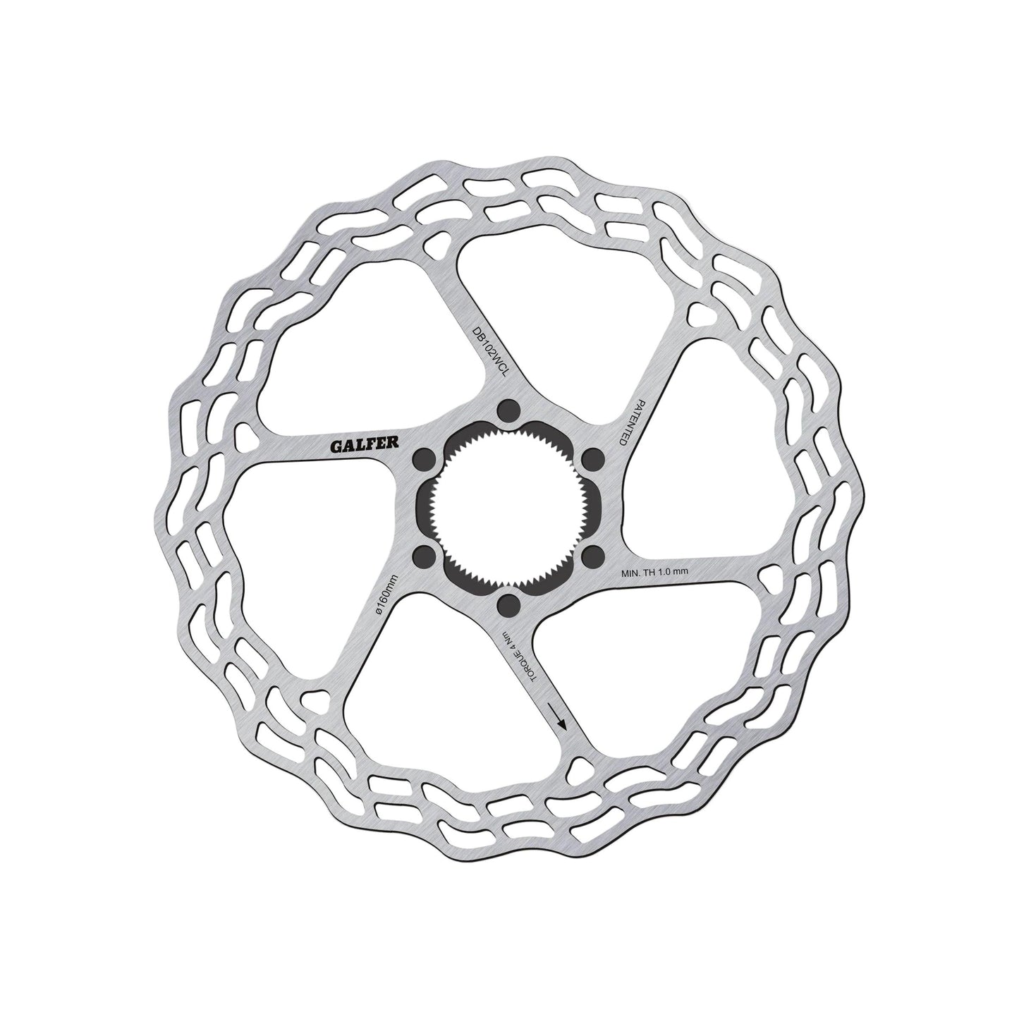 Galfer Wave Road Rotor-Centre Lock-160 x 1.8mm-BRINK