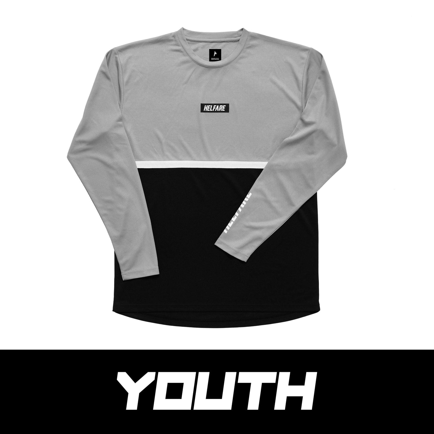 Helfare Youth Cadence Jersey-S (6-8 yo)-Grey-BRINK