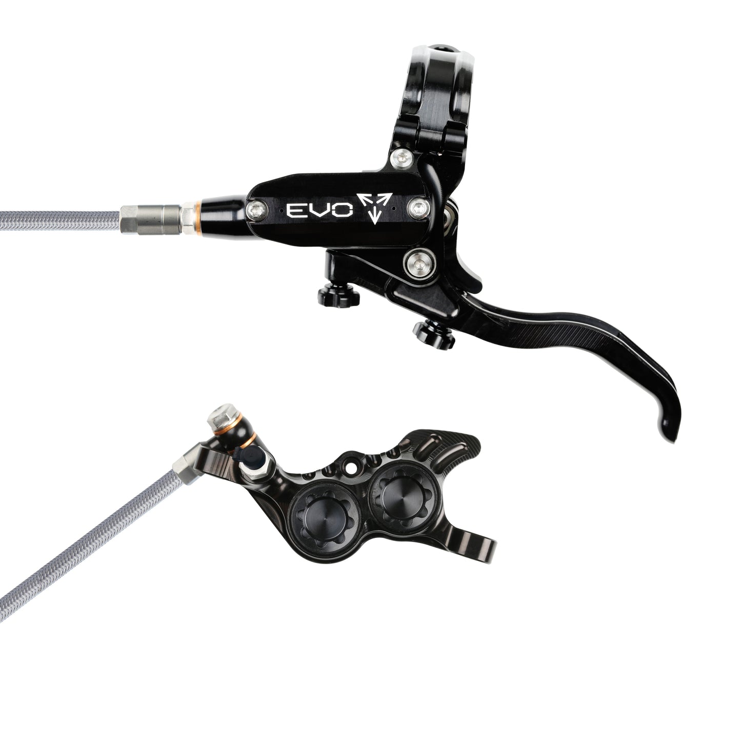 Hope EVO GR4 Disc Brake-Left-Black / Black-Braided-BRINK
