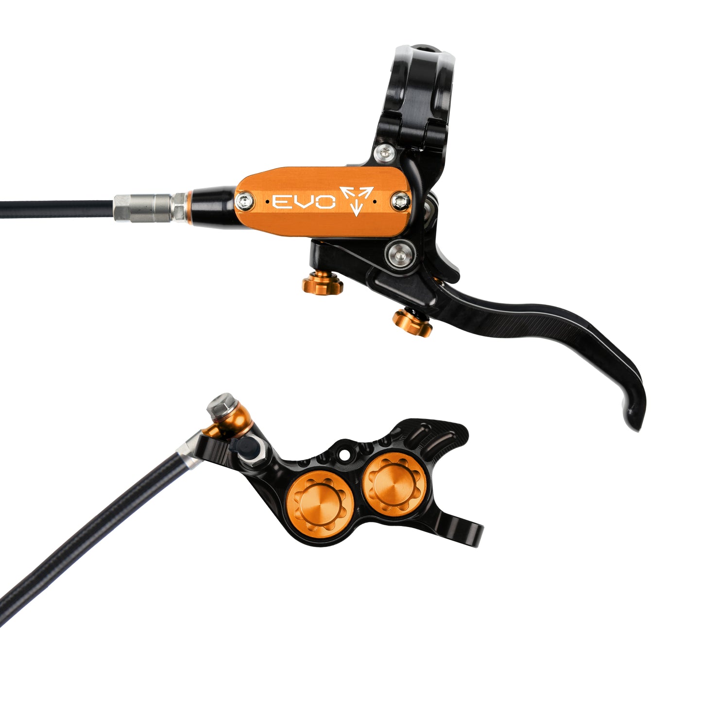 Hope EVO GR4 Disc Brake-Left-Black / Orange-Black-BRINK