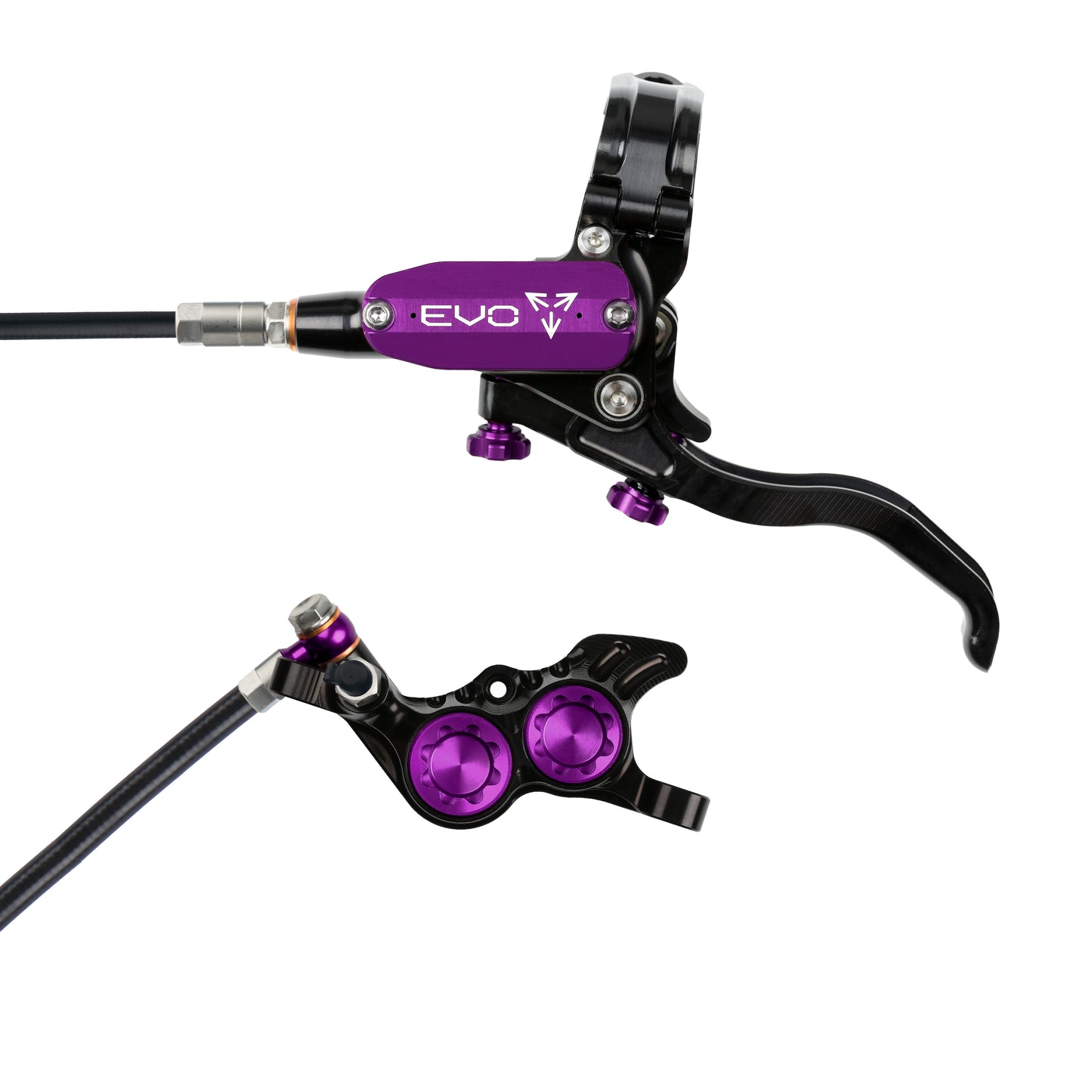 Hope EVO GR4 Disc Brake-Left-Black / Purple-Black-BRINK