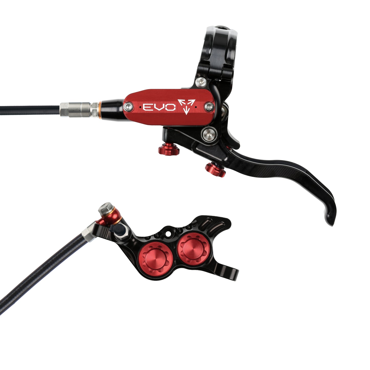 Hope EVO GR4 Disc Brake-Left-Black / Red-Black-BRINK