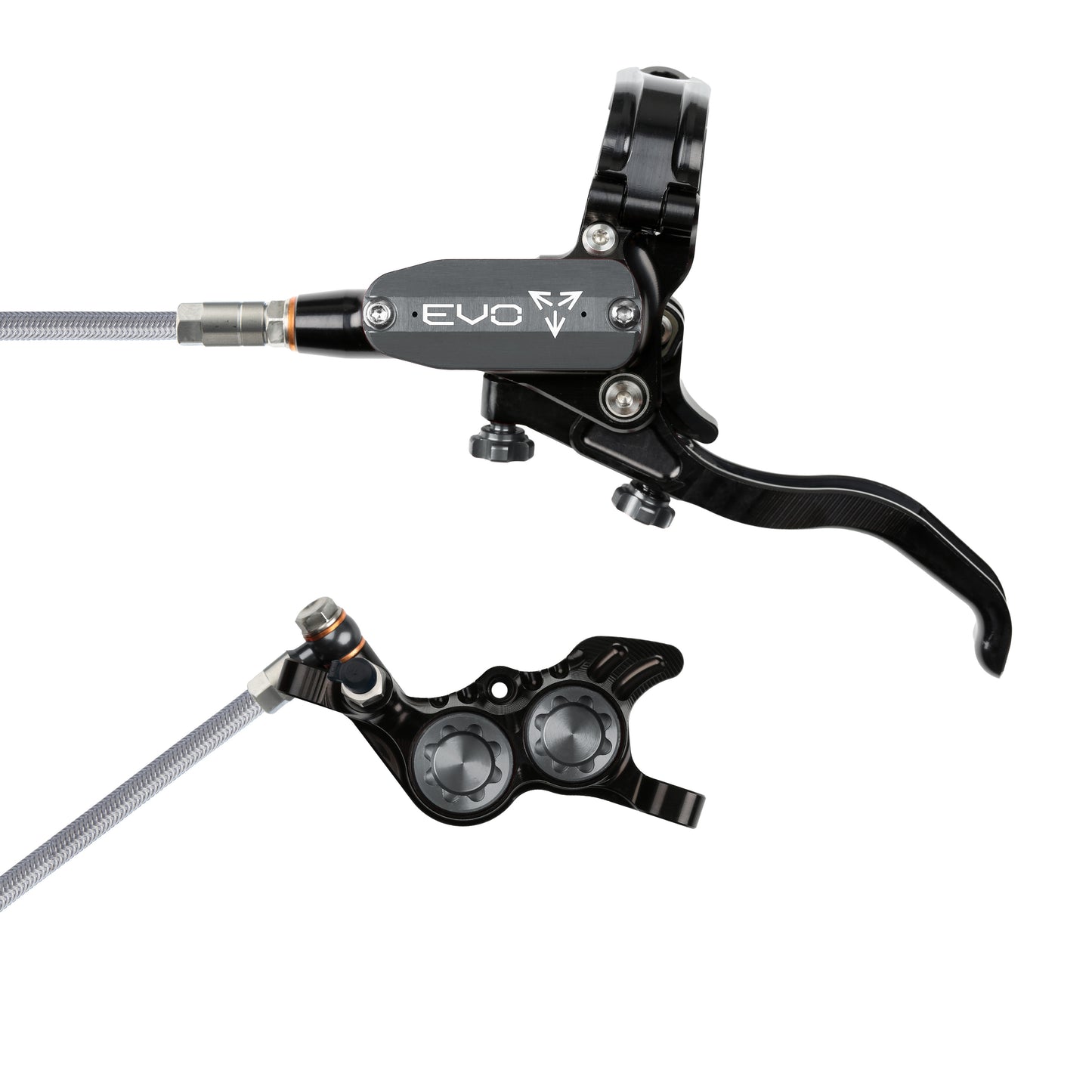 Hope EVO GR4 Disc Brake-Left-Black / Smoke-Braided-BRINK
