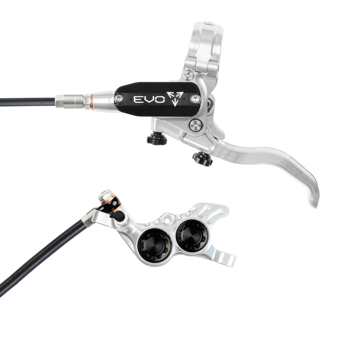 Hope EVO GR4 Disc Brake-Left-Silver / Black-Black-BRINK