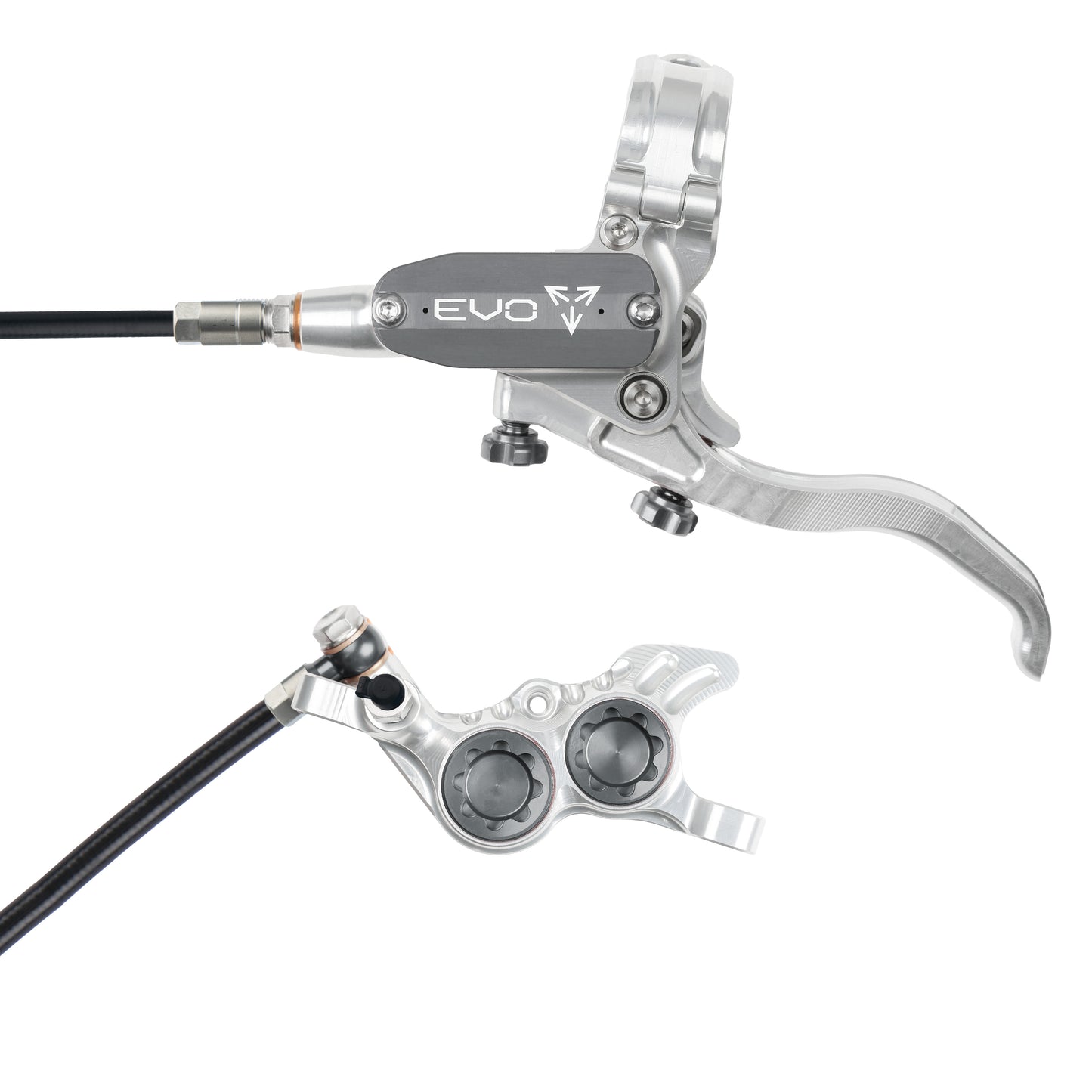 Hope EVO GR4 Disc Brake-Left-Silver / Smoke-Black-BRINK