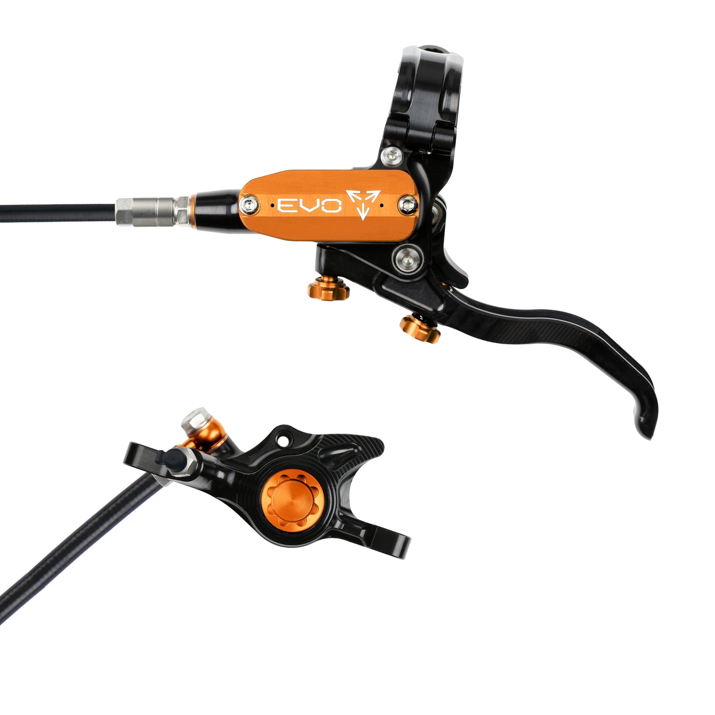 Hope EVO X2 Disc Brake-Left-Black / Orange-Black-BRINK