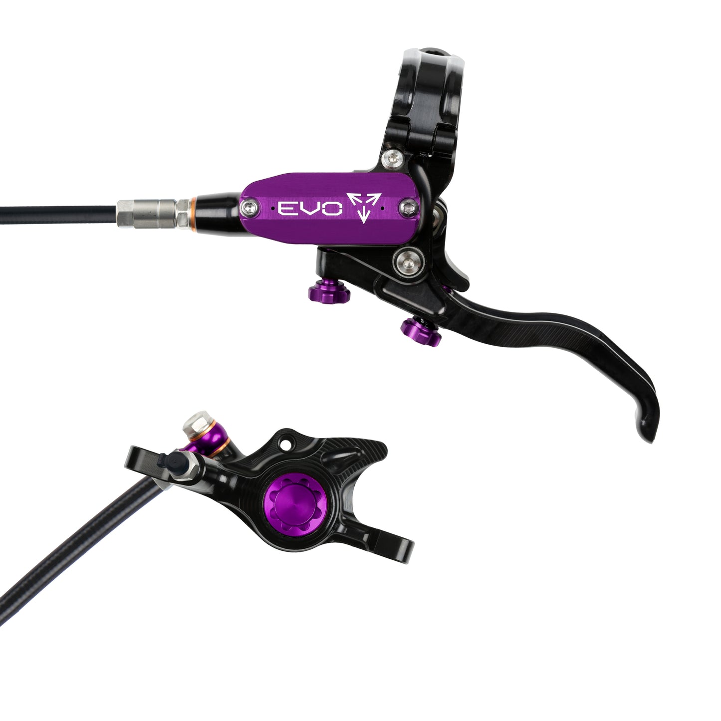 Hope EVO X2 Disc Brake-Left-Black / Purple-Black-BRINK