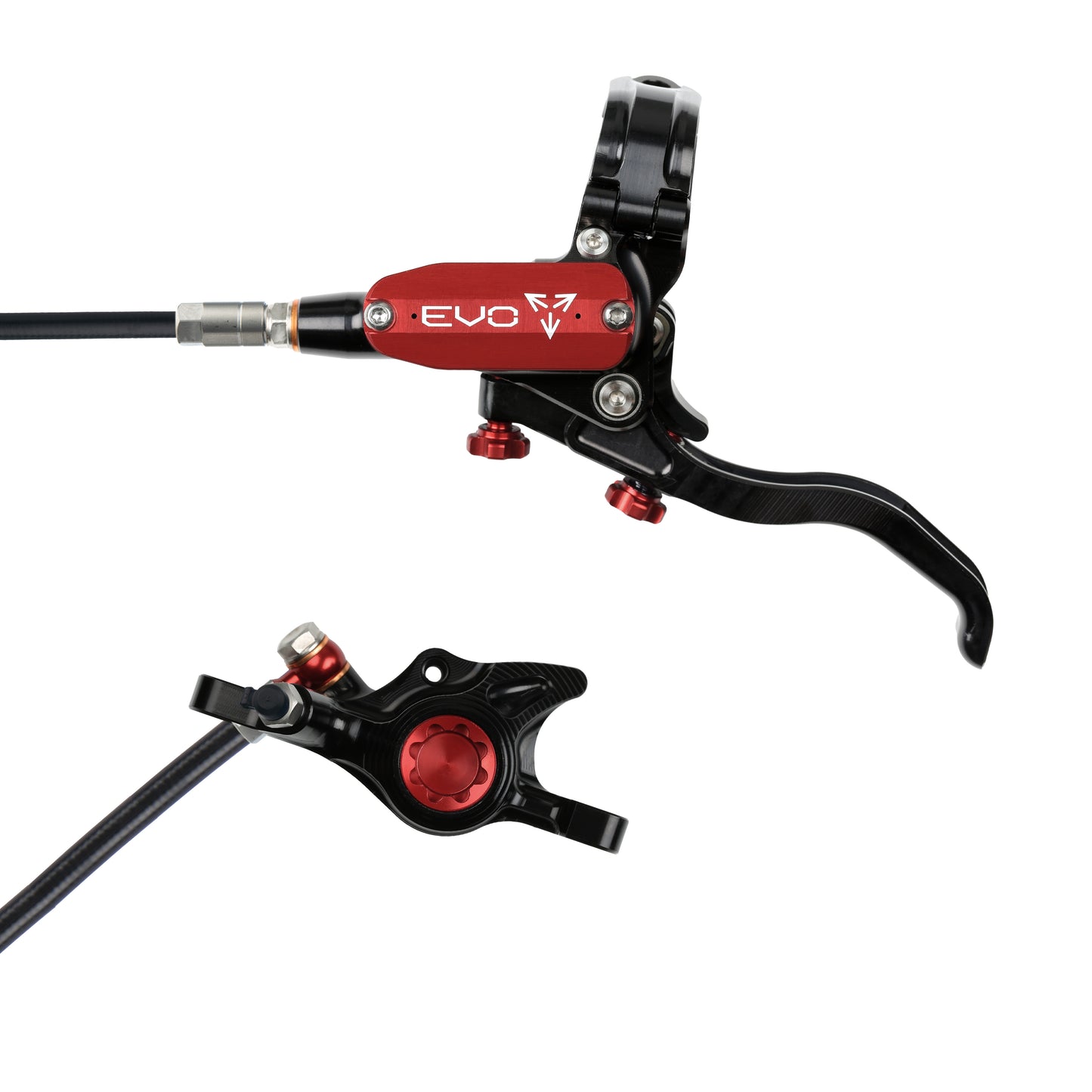 Hope EVO X2 Disc Brake-Left-Black / Red-Black-BRINK