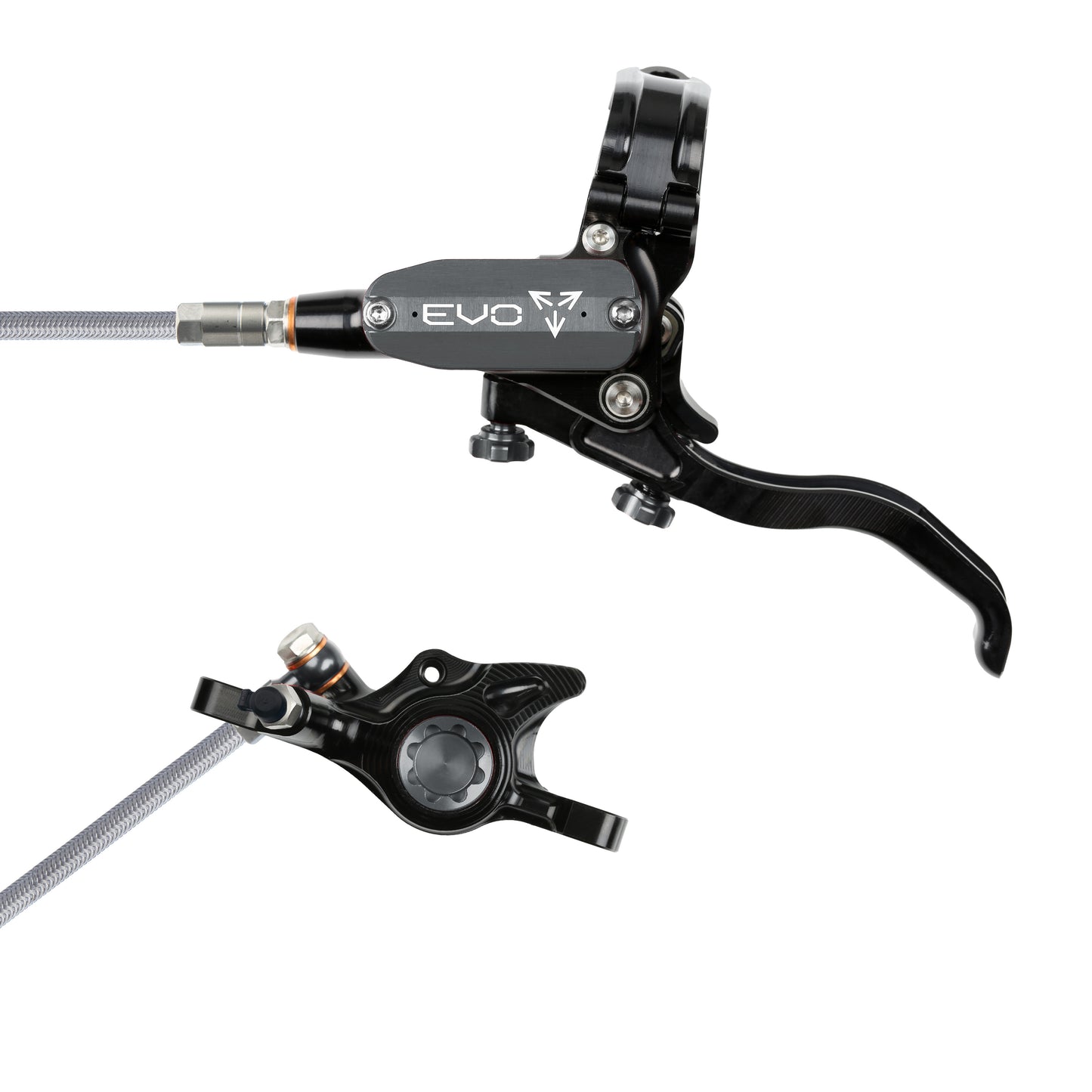 Hope EVO X2 Disc Brake-Left-Black / Smoke-Braided-BRINK