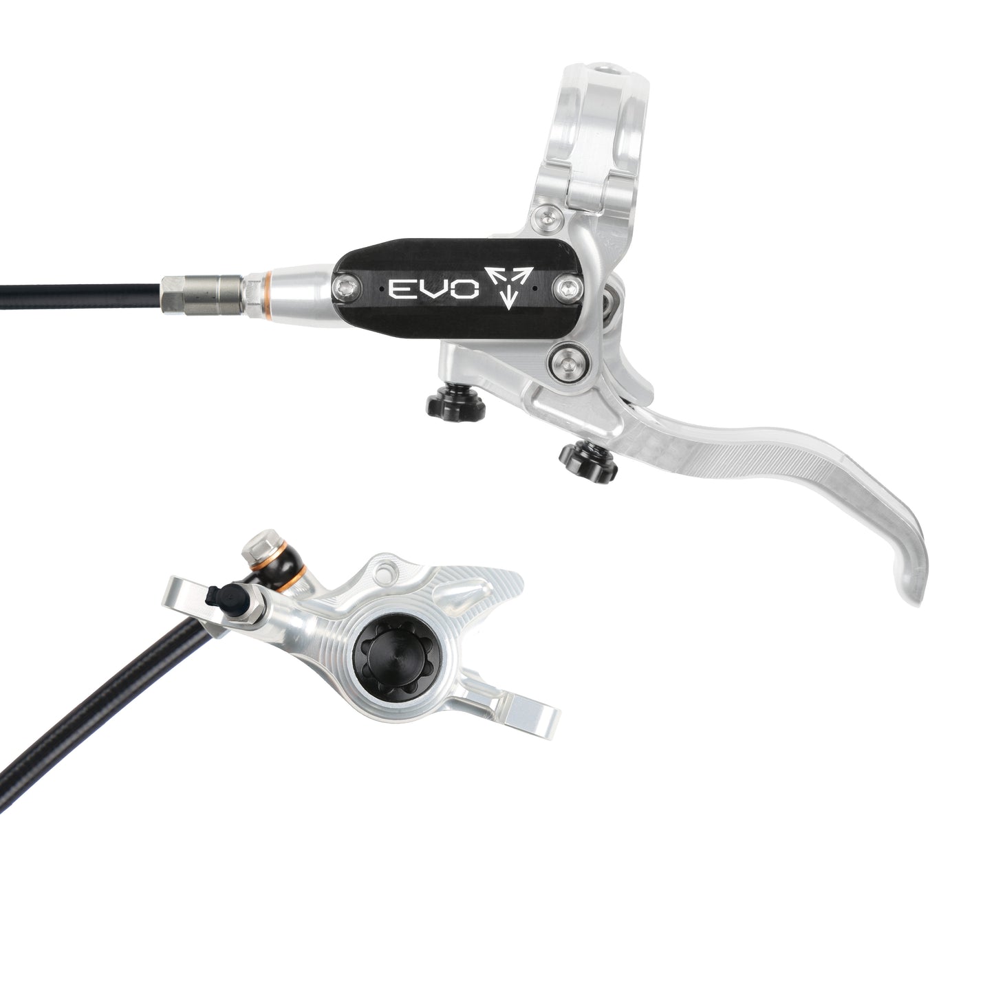 Hope EVO X2 Disc Brake-Left-Silver / Black-Black-BRINK