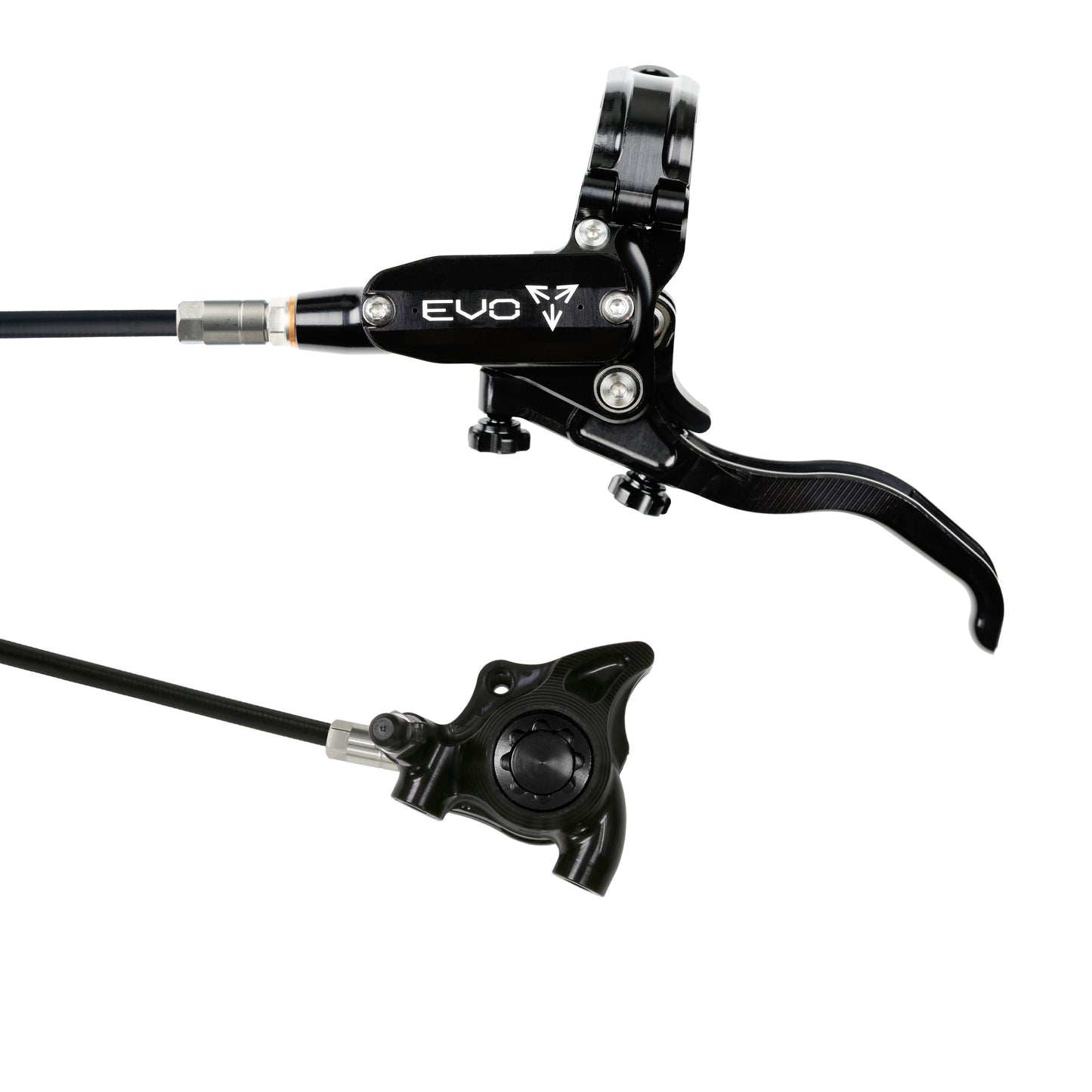 Hope EVO X2 Flat Mount Disc Brake-Left-Black / Black-Black-BRINK