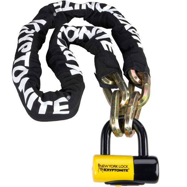 Kryptonite New York Fahgettaboudit Chain and Disc Lock-14mm x 150cm-Sold Secure Diamond-BRINK