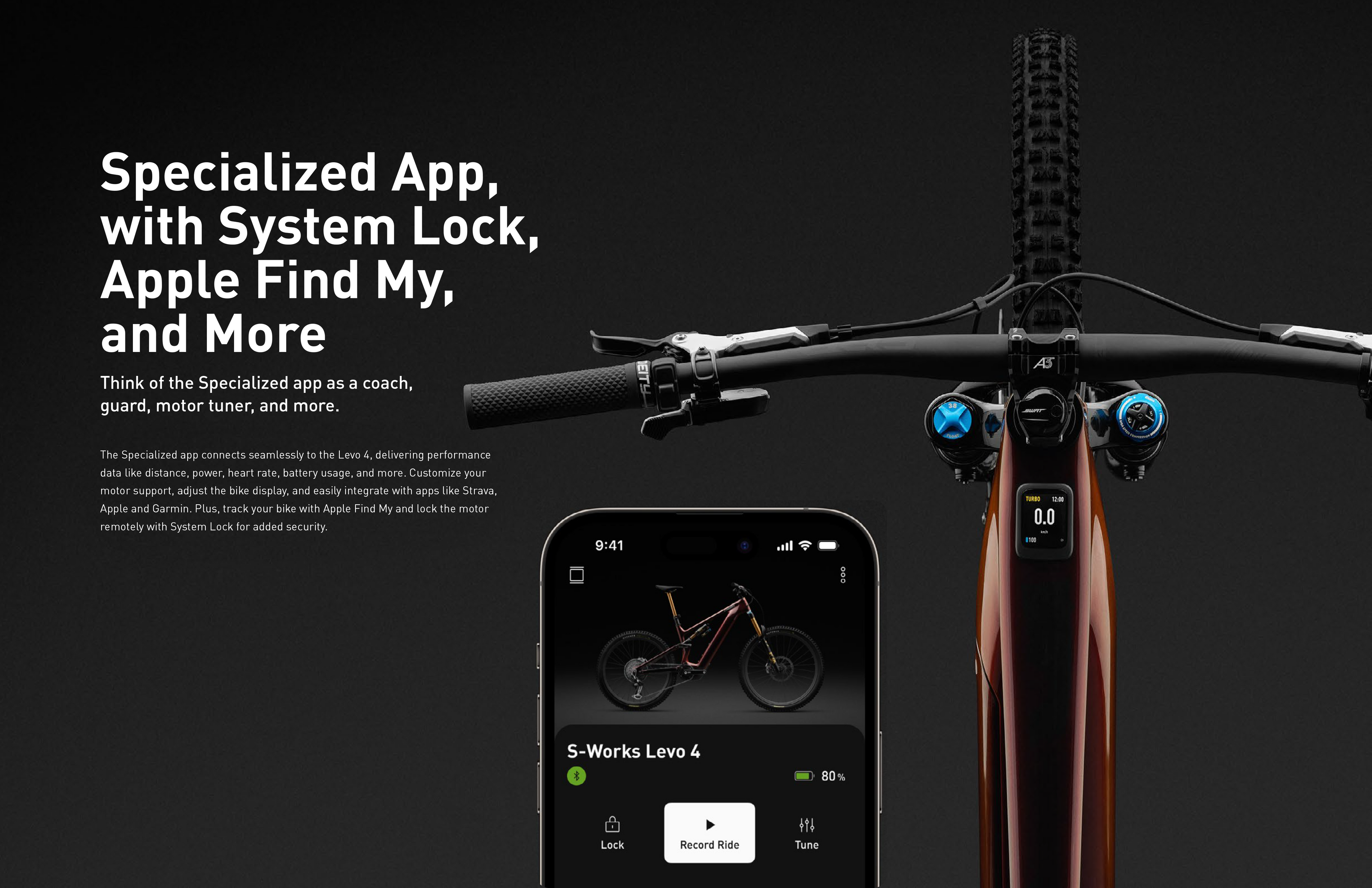 Specialized App with System Lock and Apple Find My