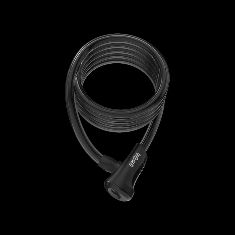 OnGuard Cable Lock Neon 120-12mm x 120cm-Black-BRINK