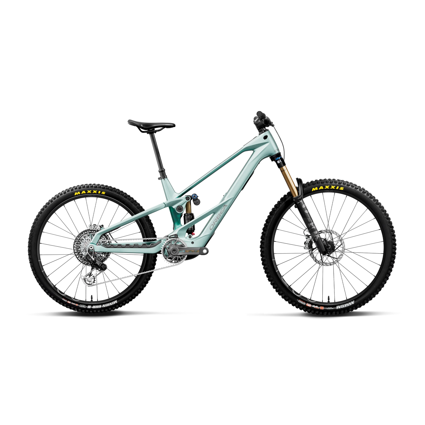 Orbea Wild LT M-LTD RS 2027-S-Smooth Silver / Escape Green-Mullet-BRINK