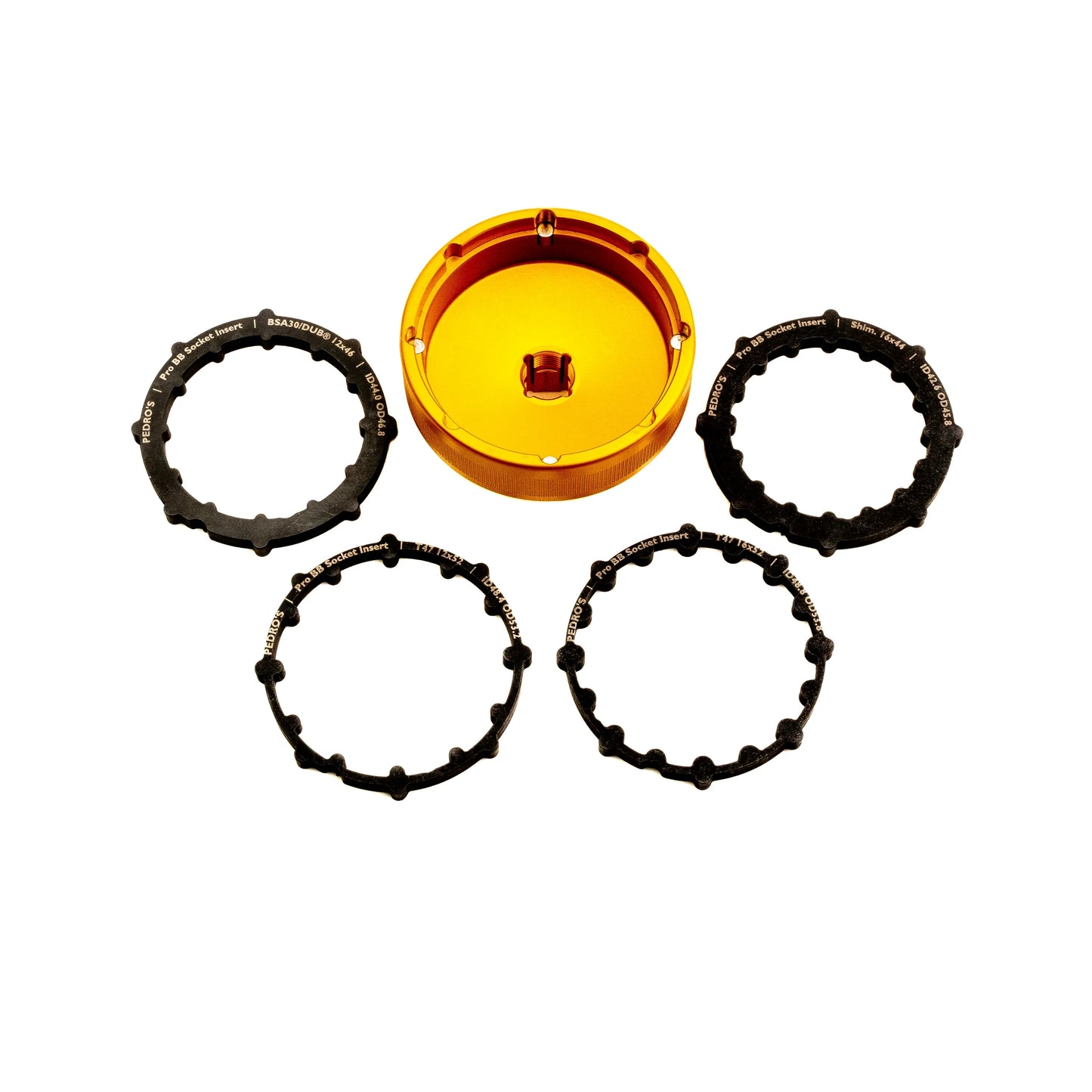 Pedros Pro BB Socket - 5pc Set-BRINK