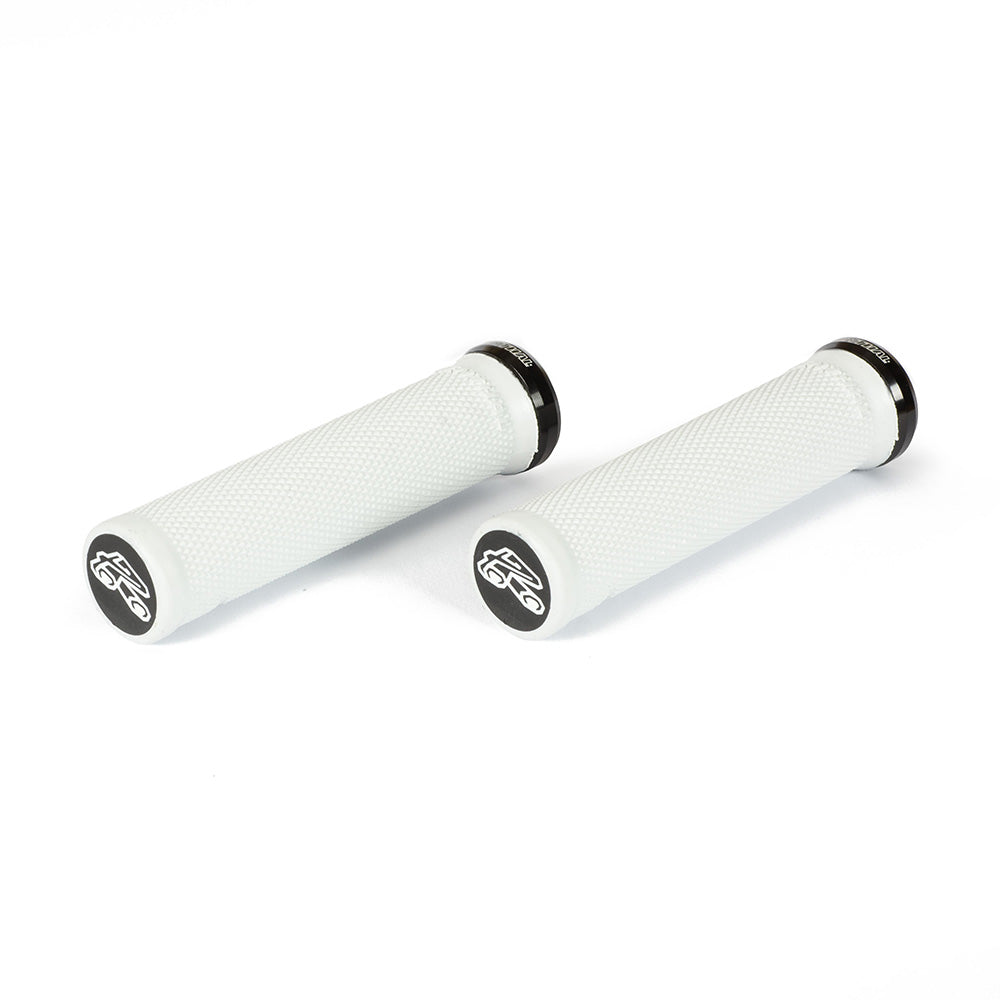 Renthal Single Collar Lock-On Grips-Ultrasoft-White-BRINK